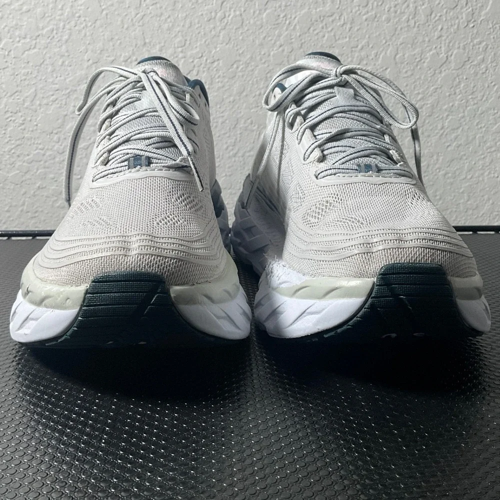 Hoka One One Bondi 6 Womens 9.5 Lunar Rock Running Shoes 1019270 LRNC
